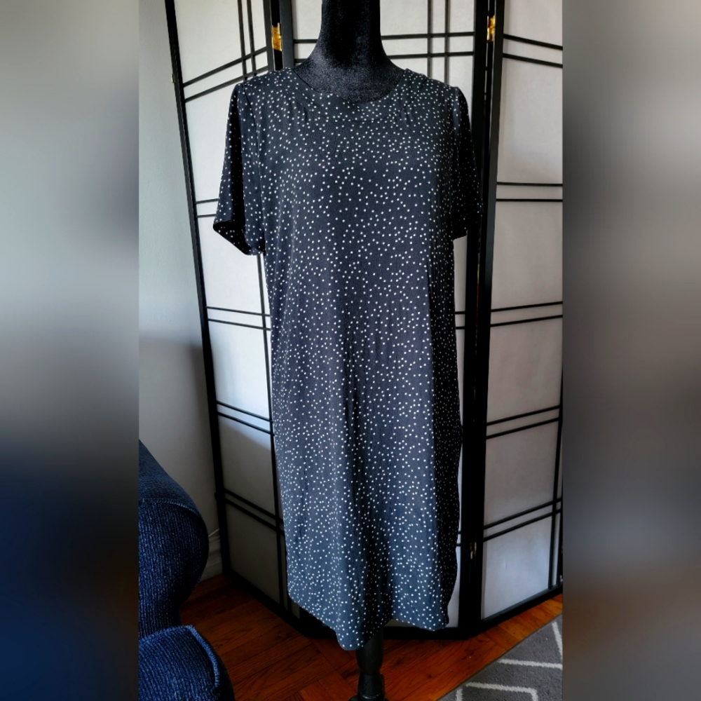 Madewell Women's Black Polka-dot Madewell Dress